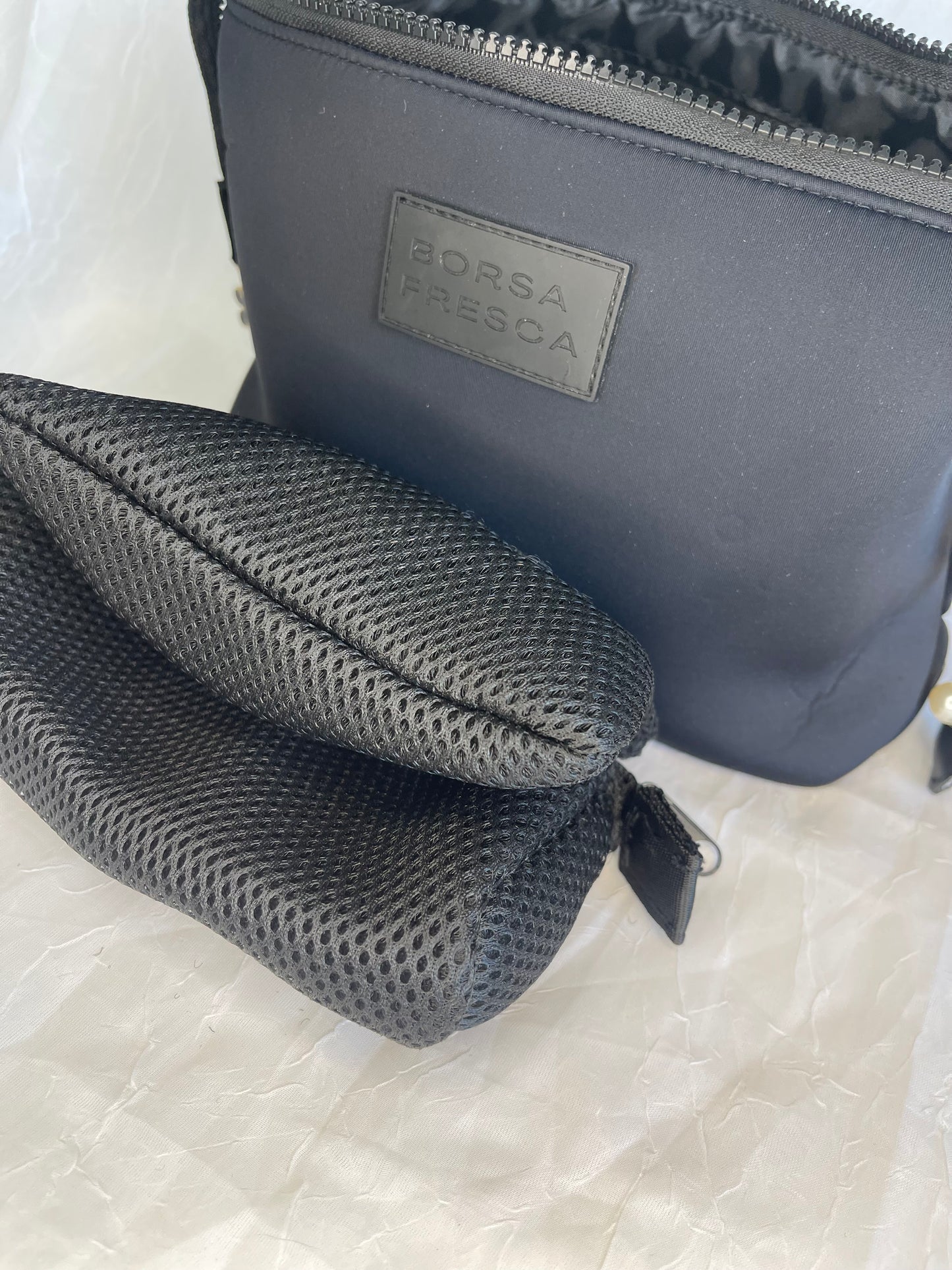 CHARCOAL BORSA FRESCA COSMETIC BAG