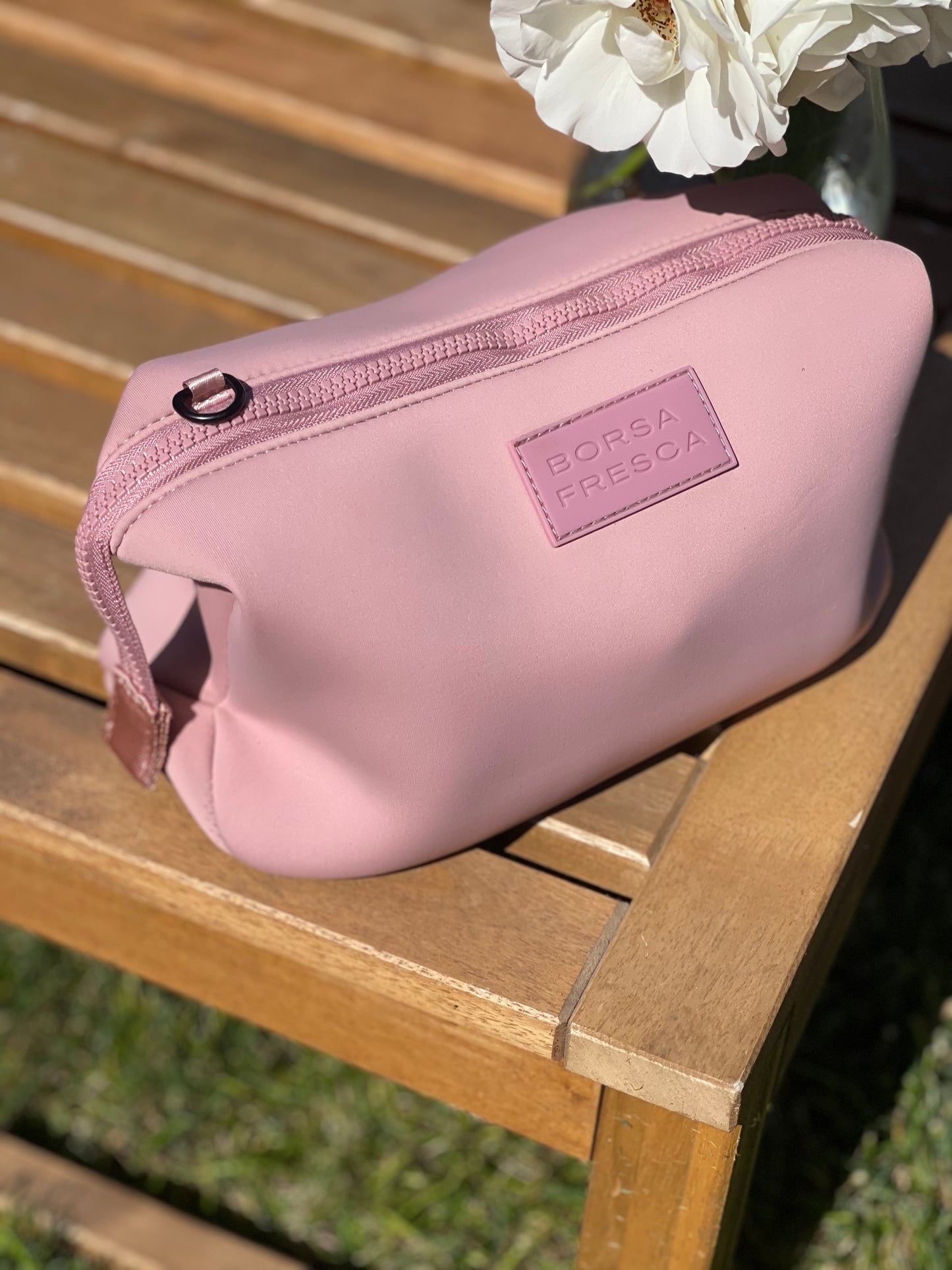 BLUSH PINK BORSA FRESCA COSMETIC BAG