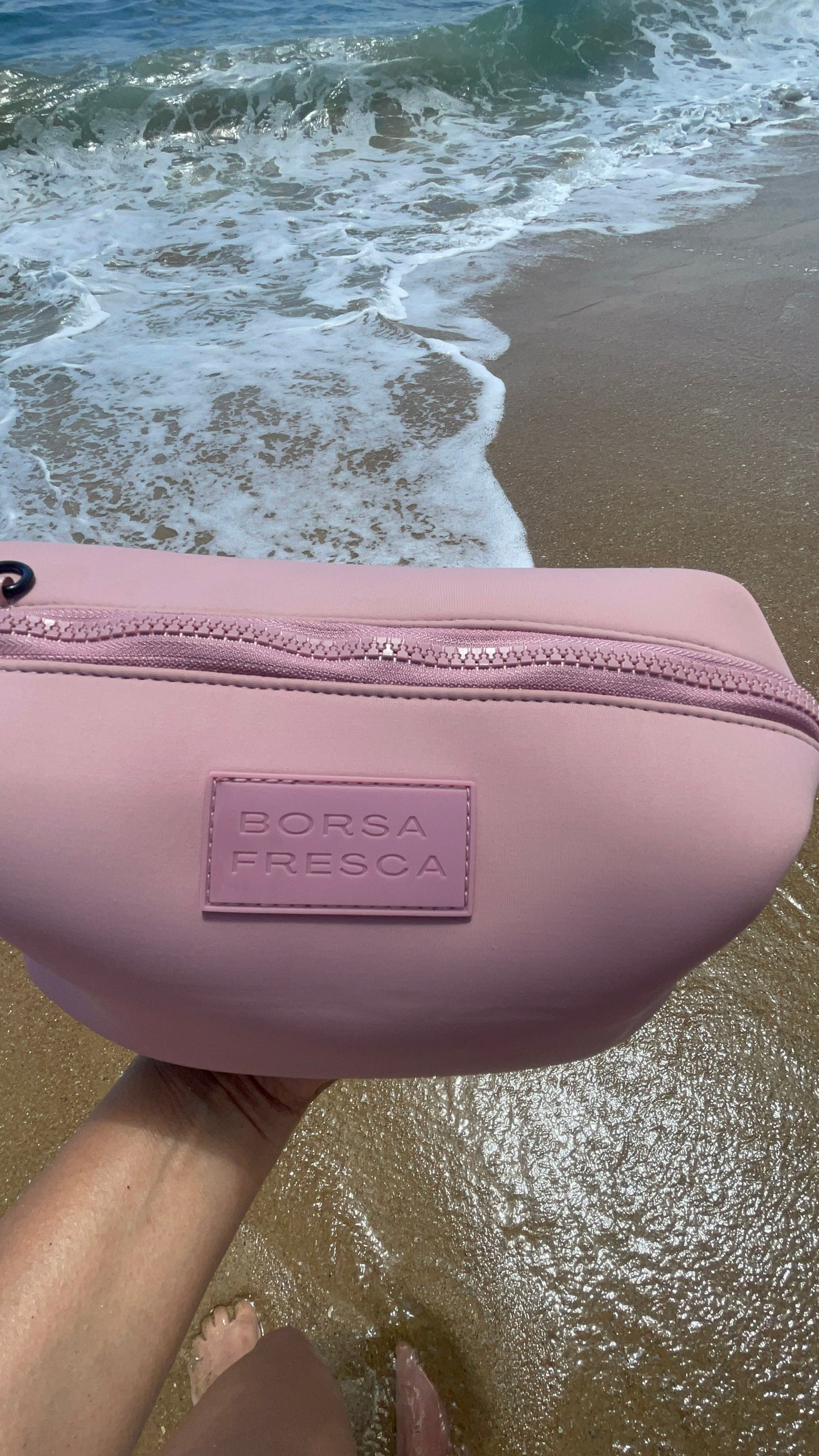 BLUSH PINK BORSA FRESCA COSMETIC BAG