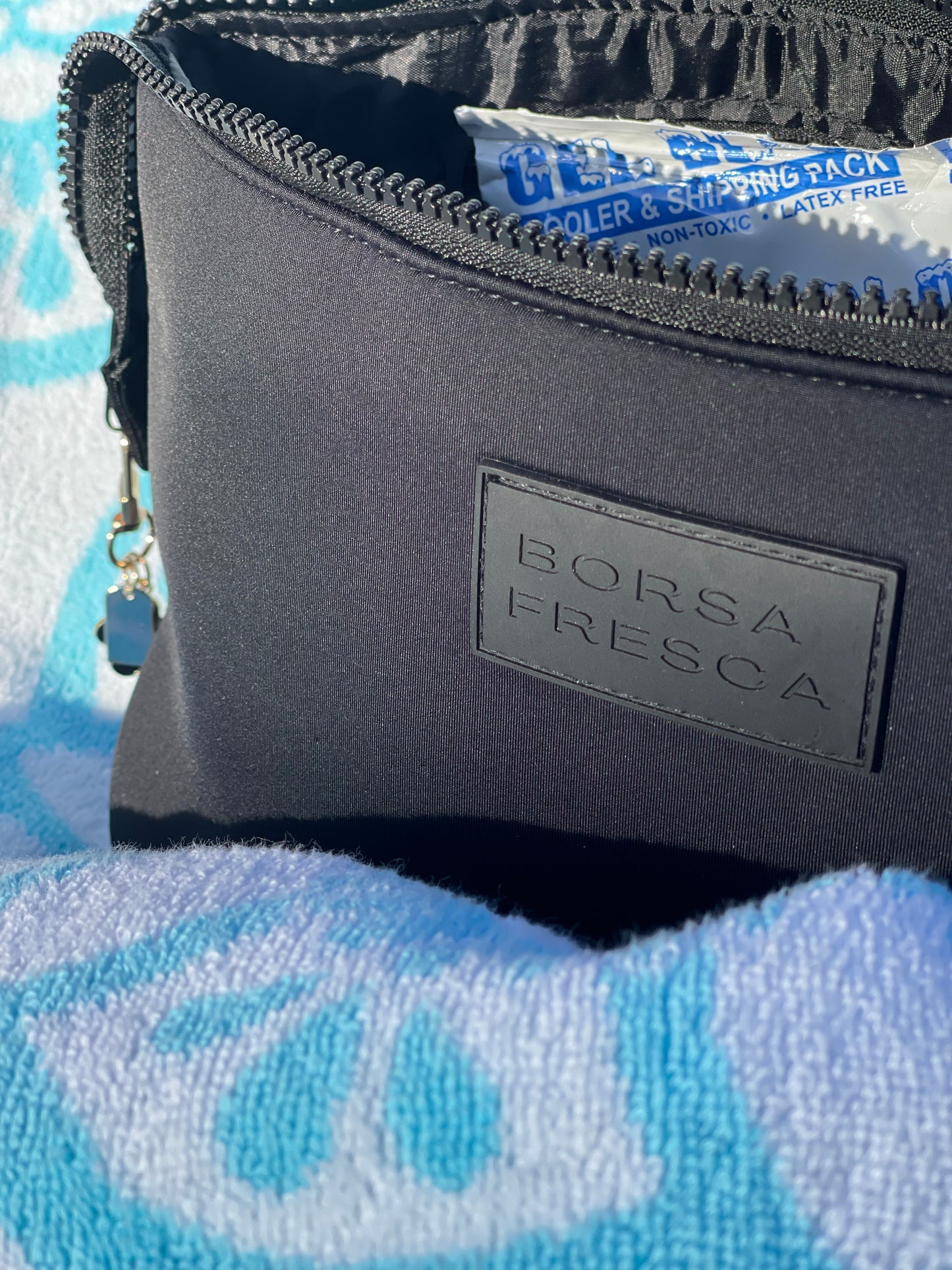 CHARCOAL BORSA FRESCA COSMETIC BAG