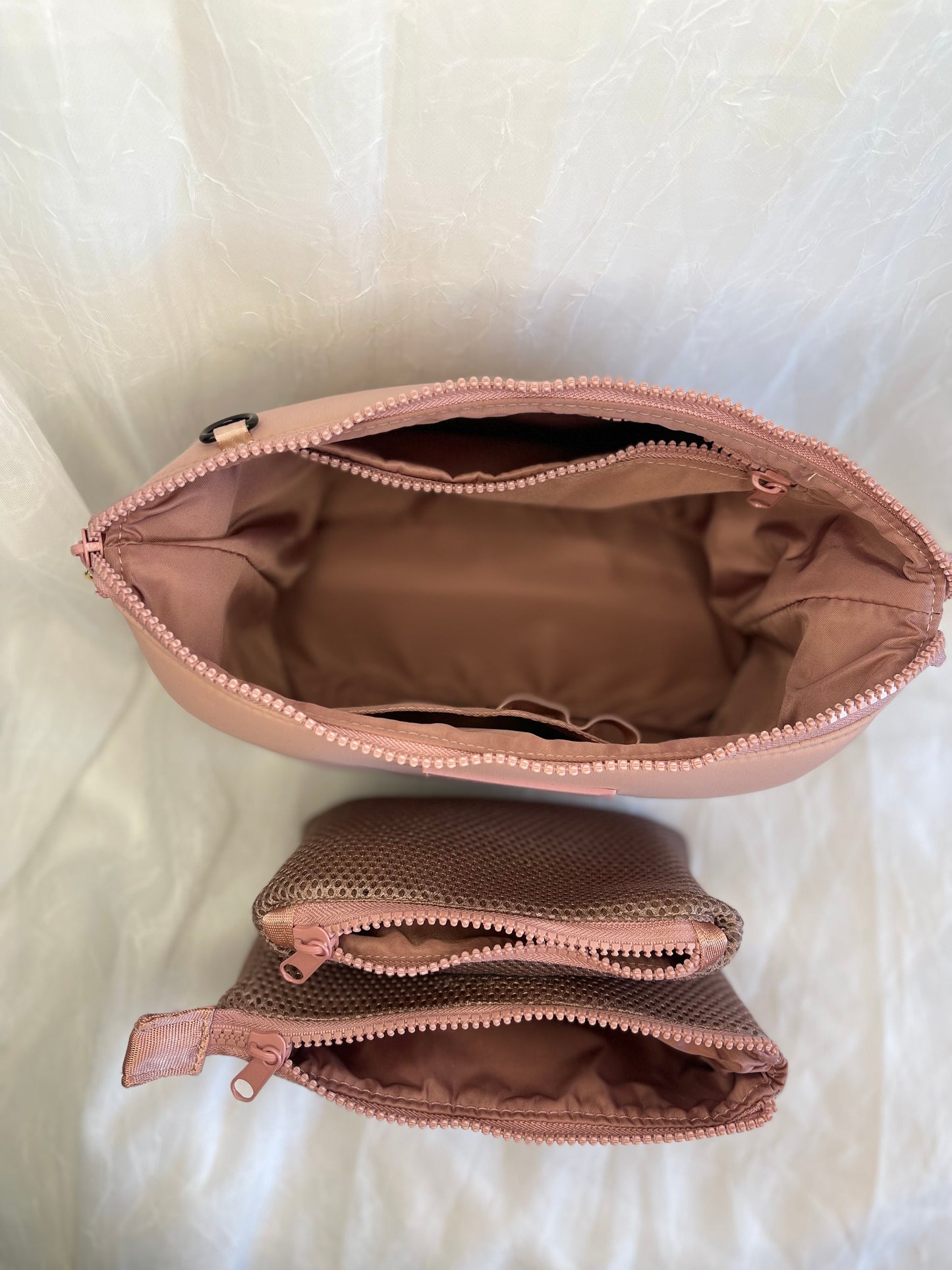 BLUSH PINK BORSA FRESCA COSMETIC BAG